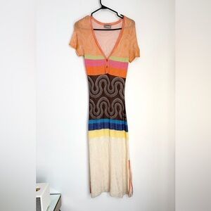 Vintage Missoni Knit Maxi Dress - S